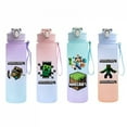 thumbnail image 2 of Minecraft Cartoon Game Water Cup Outdoor Large Capacity Plastic Portable Leak Proof Sports Water Bottle Fitness Running Anime, 2 of 8