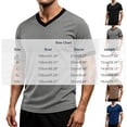 thumbnail image 3 of IYTR Men's V-Neck Short Sleeve Slim Fit T-Shirt Contrast Trim Cuff Casual Summer Athletic Gym Workout Solid Color Muscle Tee (Black,XL), 3 of 8