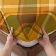 thumbnail image 3 of Twin XL Size Fitted Sheet Set - Orange Checked 2 Piece Bedding Sets 16" Deep Pocket Fitted Sheet with 1 Pillowcases, Green Thanksgiving Buffalo Plaid Brushed Microfiber Hotel Luxury Bed Sheets, 3 of 9
