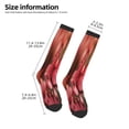 thumbnail image 2 of Naloa Pink Butterfly Knee Socks, High Socks Long Stretchy Sock Women Knee High Stocking, Long Socks for Women, 2 of 6