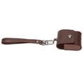 thumbnail image 4 of Estuches de cuero antipérdida para auriculares con llavero Estuche de carga para auriculares IOS 1/2 Marrón, 4 of 10