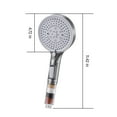 thumbnail image 2 of Dnogom 5-Mode High Pressure Filtered Handheld Shower Head,Good for Hair & Skin,11.4" Hard Water Purifying Multi-Function Shower Nozzle for Home/Gym/Hotel, 2 of 6