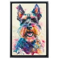 thumbnail image 2 of Standard Schnauzer Canvas Wall Art, Modern Cute Colorful Standard Schnauzer Canvas Dog Art Pictures Wall Decor for Kids Bedroom Decoration Unframed 8x12 inches, 2 of 5