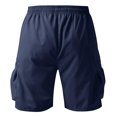 thumbnail image 7 of Men's Cargo Shorts Quick Dry Lightweight Athletic Shorts Elastic Waist Drawstring with Multi Zipper Pockets for Hiking Golf Workout Outdoor Summer Casual, 7 of 7
