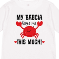 thumbnail image 4 of Inktastic My Babcia Loves Me Grandson Boys or Girls Long Sleeve Toddler T-Shirt, 4 of 5