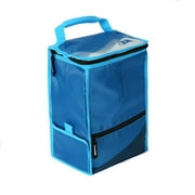 Arctic Zone Hi Top Dual Compartment Power Pack Lunch Bag with BPA Free Food Container and Microban® Protected Easy Clean Lining, Blue