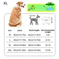 thumbnail image 2 of Kaigelin Dog Winter Jacket Plush Winter Coat for Dogs Pet Cold Weather Clothes Cats Coat Pajamas Dog Winter Vest for Medium Large Dogs Cats Pets Supplies latest, 2 of 9