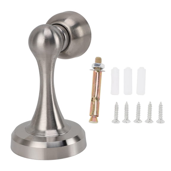 YAHHU 2‑Pack Stainless Steel Magnetic Door Stopper – Rust‑Proof, Low‑Noise, Heavy‑Duty Door Holder for Home, Office, Hotel