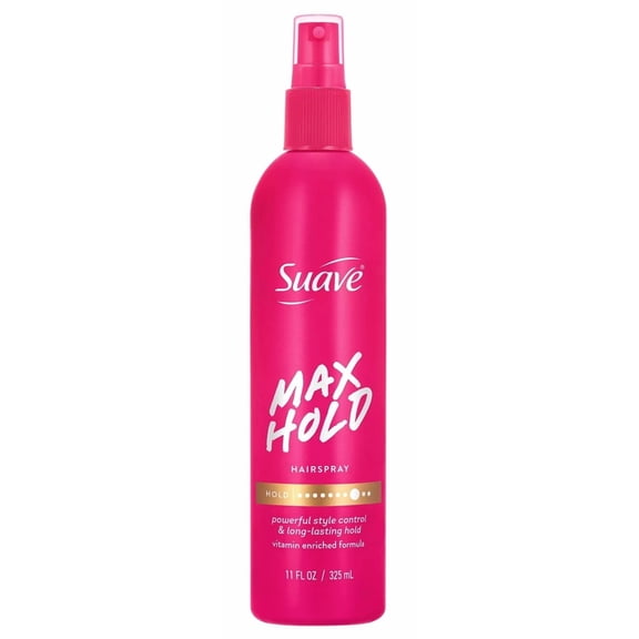 Suave Hairspray Max Hold 11 Ounce Pump (325ml) (Pack of 3)
