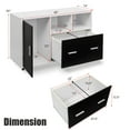 thumbnail image 3 of Costway Lateral File Cabinet Mobile Storage Shelves Printer Stand Legal/Letter, 3 of 10