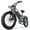 Gray, variant on Baicycle A03 Peak 1200W Electric Bike, 20" Fat Tire All-Terrain Bikes, 48V 13Ah 28mph Ebike for Adults Full Suspension UL2849