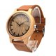 thumbnail image 1 of EeaseMX Reloj de madera natural con correa de cuero, estilo casual vintage para hombre, con caja (superficie de arce)., 1 of 7