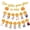 Fall Pumpkin, variant on Easter Bunny 1st Birthday Photo Banner Gliter Photo Banner for to 12 Months Milestone Photograph Bunting Garland for Girls Spring Easter Themed Party Decorations