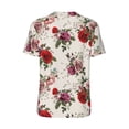thumbnail image 3 of Rocae Rose Flowers for Breathable Men's Baseball T-Shirt Fashionable Casual Baseball Jersey, Moisture-wicking Sportswear Large, 3 of 9