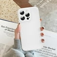 thumbnail image 7 of Silicone Case for iPhone 13 Pro Max 6.7 Inches, Fine Hole Scratch Proof, Shock Proof Fingerprint All-Round Protection Mobile Phone Case(White), 7 of 7