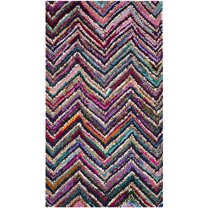 SAFAVIEH Nantucket Suzette Striped Area Rug, Multi, 2'3" x 4'