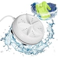 thumbnail image 4 of Portable Ultrasonic Clothes Washer Handheld Travel Washing Machine USB Powered White Easy to Use, 4 of 12