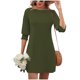 thumbnail image 2 of Sexy Vestidos Cortos de Verano para las Mujeres 2025 Manga Corta Vestido de Línea a con Bolsillos, Playa Casual Primavera Y Verano, 2 of 9