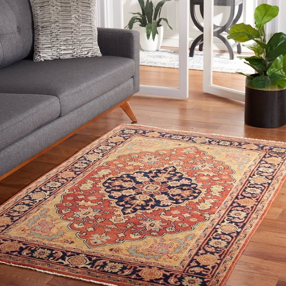 Safavieh Heriz Janie Floral Wool Area Rug, Red/Multi, 4' x 6'