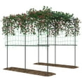 thumbnail image 1 of Outsunny Garden Arch Trellis, 7.3 FT Tall Cucumber Trellis, Black, 1 of 10