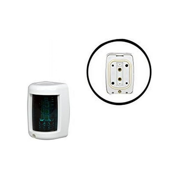 Pactrade Marine Boat Mini Green Starboard LED navigation Light 12v up to 1NM ( White )