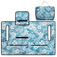 thumbnail image 4 of HUIACONG Blue Flowers Golf Cart Covers Seat Comfortable Portable Golf Cart Covers Seat Club Car Easy to Install Non-Slip Fit Most Cars EZGO Yamaha Club Car, 4 of 7