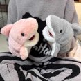 thumbnail image 2 of Marioneta de mano de tiburón de 11 pulgadas, peluche de animales del océano con boca móvil, juguete de tiburón de peluche suave para niños, juego de rol, regalo educativo., 2 of 8