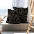 thumbnail image 6 of LALILO Throw Pillow Covers Lattice Gold Abstraction Black Cushion Cover 18" x 18", 2 Pack, 6 of 6