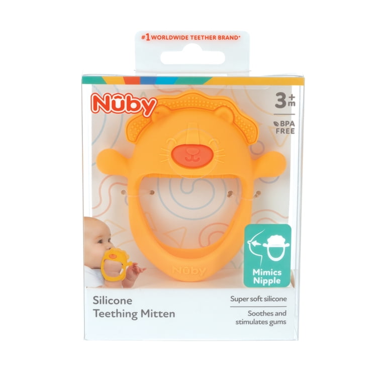 Bblüv Glüv Guanto Per Dentizione In Silicone Con Pollice Opponibile, Grigio, Per Neonati - 2