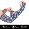 thumbnail image 3 of Goofa Rose Flowers Pattern UV Sun Protection Arm Sleeves, UPF 50 Sports Cooling Arm Compression Sleeves for Men Women Teenager, 3 of 8