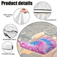 thumbnail image 6 of Uorisanigo ATV Seat Cushion Cover Compatible with 2014-2020 Polaris Sportsman 570 450 850 Blue and Pink Tie Dye Print Seat Cover Protection Fit for Most ATV, 6 of 7