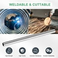 thumbnail image 4 of Uxcell 2-Pack 300mm 304 Stainless Steel Tube,  14mm ID 18mm OD Seamless Stainless Steel Tubing for Construction/Machining/DIY Crafting, 4 of 7