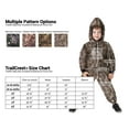 thumbnail image 3 of TrailCrest Toddler Mossy Oak Snowsuits Overalls Waterproof Jumpsuits Snowboarding, 3T, Bottomland Camo, 3 of 7