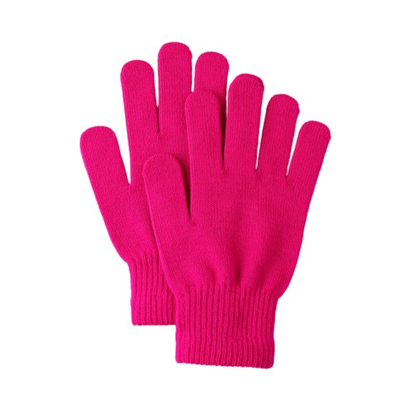 Resicozy Winter Gloves Women Men Warm Knit Gloves Gloves for Clod Driving Running Hiking Hot Pink