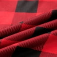 thumbnail image 6 of Matching Family Christmas Pajamas Set Red Plaid Holiday PJs Button Up Sleepwear Loungewear Loose Dress for Toddler Kid Girls, 6 of 7