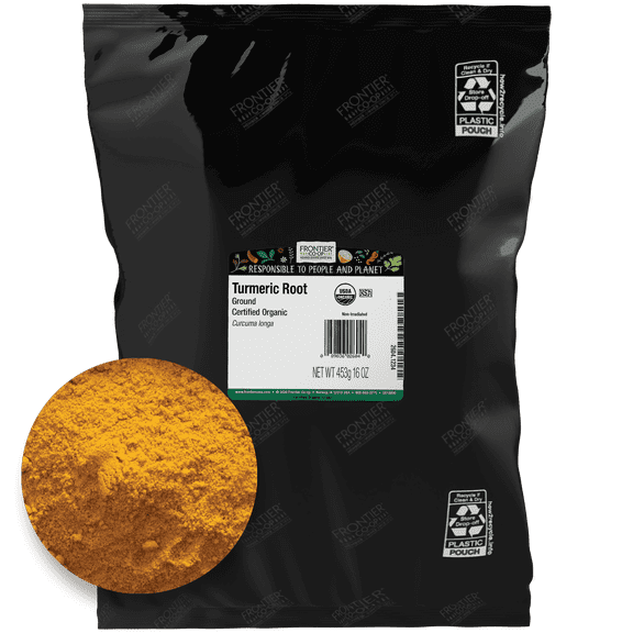 Frontier Co-op Organic Turmeric Root Powder, 16 oz