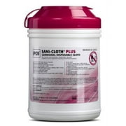Sani-Cloth Plus Germicidal Disposable Wipe, 6 Inches x 6.75 Inches, Alcohol Scent, Canister of 160 Wipes, 1 Count