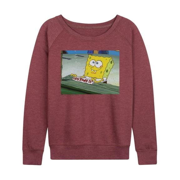 Spongebob Squarepants - Lessons - Women's French Terry Long Sleeve Shirt