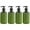 B-Green, variant on Winty Empty Pump Bottle,Shampoo and Conditioner Dispensers,4Pcs Long Neck Lotion Press Bottle, Transparent Pet Plastic Bottle