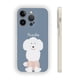 thumbnail image 1 of Manténgase a la moda con una funda plateada de doble capa para teléfono con un divertido y colorido estampado de dibujos animados, 1 of 4