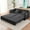 Gray, variant on BALUS 78"×83" Pull Out Sofa Bed with 4 Pillows, King Size 3-in-1 Convertible Loveseat Sofa Bed , Sleeper Sofa Queen Size Futon Sofa Bed for Living Room, Ice Velvet, Beige