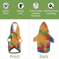 thumbnail image 5 of Goofa Colorful Building Blocks A Pattern Small Dog Sweater Hoodies Pet Grey Hooded Soft Fleece Sweatshirts with Pocket Fall Winter Puppy Cat Sweaters Warm Clothes-X-Small, 5 of 8