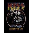 thumbnail image 5 of KISS, Men's Graphic Crew Neck T-Shirt, Alive In 75, Sizes S-3XL, 5 of 6