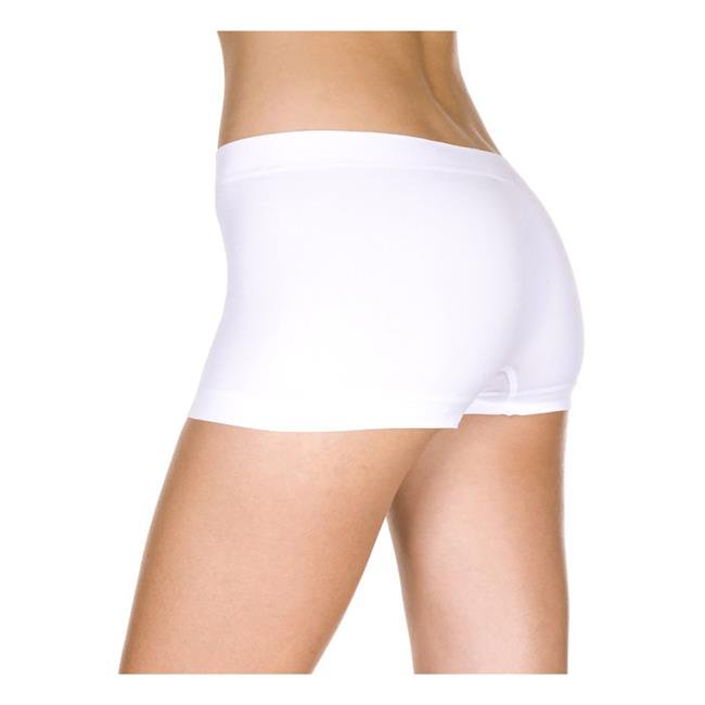 Seamless Spandex Boy Shorts White