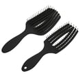 thumbnail image 3 of Kit de Peigne et Brosse à Cheveux, Démêlant 2 Pcs Ensemble de Peignes 8 Rangées pour la Maison, 3 of 8