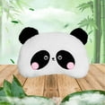 thumbnail image 4 of CheAAlet Comfortable Car Headrest Pillow with Cute Pandas Design - Ergonomic Support, Card Clip, Easy install, Black, Cotton Fabric Black, 4 of 7