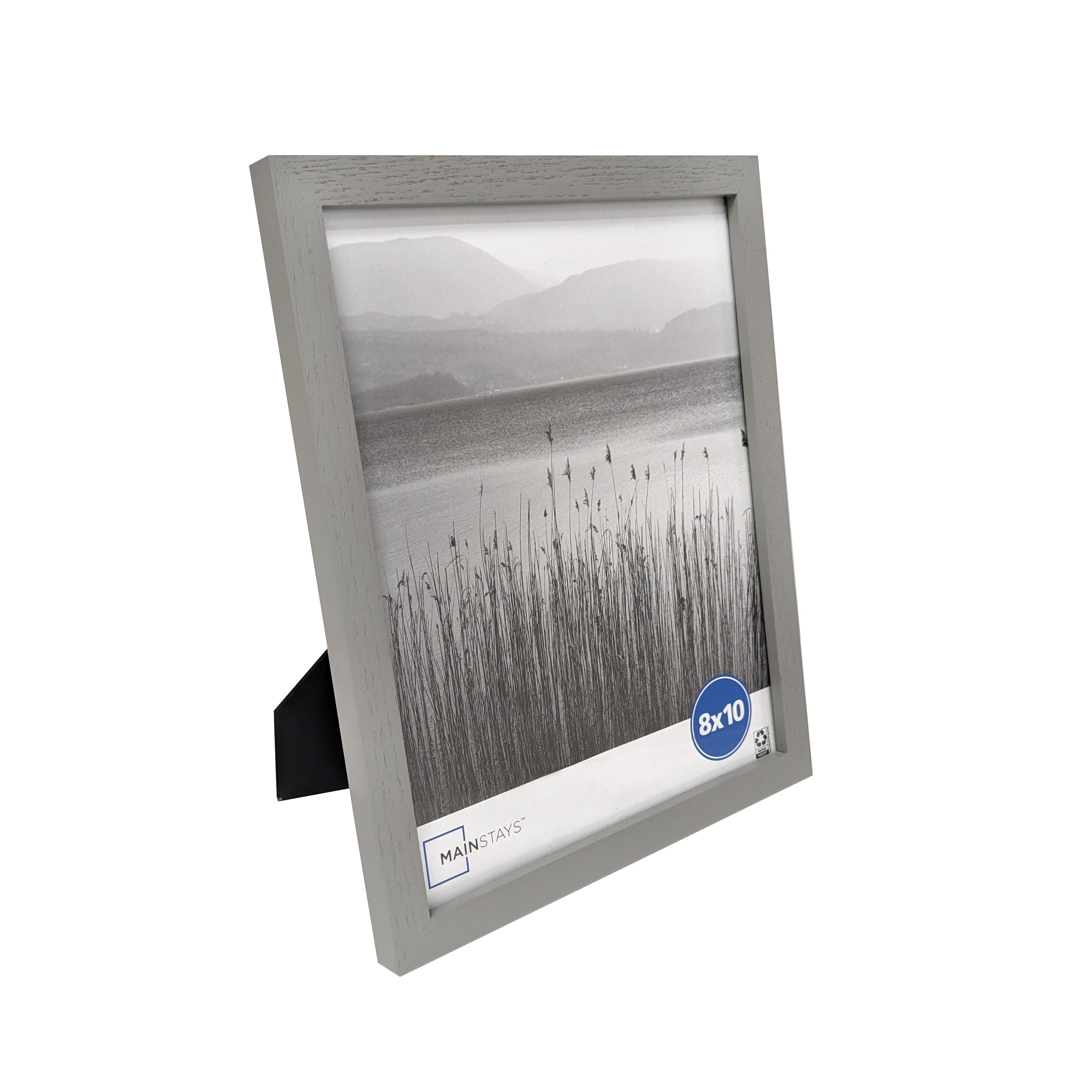 (2 pack) Mainstays 8x10 Linear Gallery Wall Picture Frame, Gray, Set of 6