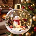 thumbnail image 6 of Dmlowu Christmas Tree Decorations, Lighted Holiday Scene Christmas Snow Globes, Christmas Decorations for Xmas Tree Home Office Party Mantel Shelf, 6 of 8