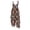 Black, variant on EANJE Halloween Womens Jumpsuits Sleeveless Oversized Jumpsuits Womens Overall Wide Leg Gothic Skull Floral Graphic Straps Rompers Adjustable Bib Overalls Winter Outfit Multicolor S