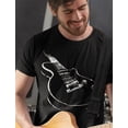 thumbnail image 2 of Tstars Men's Guitar T-Shirt - Unique Musician Gift - Ideal for Father's Day & Birthdays - L, Black, 2 of 6